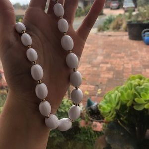 Classic 60’s White Beaded Necklace